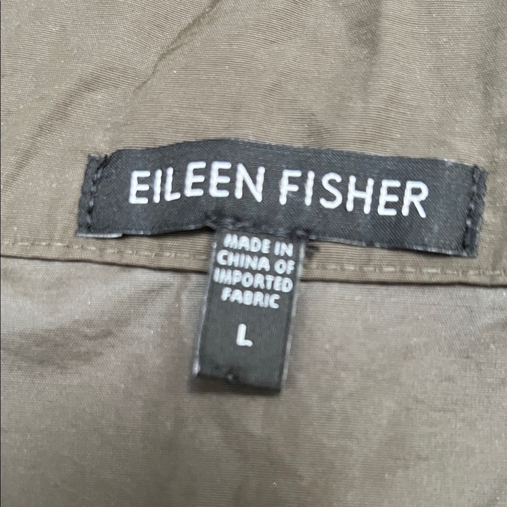Eileen Fisher Olive Green Utility Vest - Picture 10 of 12
